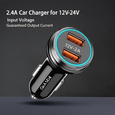 satın al Çift USB'li Araç Şarj Cihazı 12V-24V Giriş 2.4A 3.0A Çıkış online manufacture