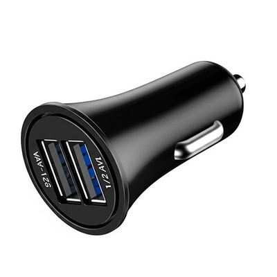 satın al ABS Çift USB Araç Şarj Cihazı 12V-24V Giriş 2.4A 3.0A Çıkış online manufacture