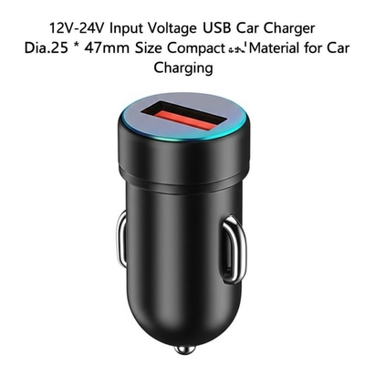 satın al 2.4A Çift USB Araç Şarj Cihazı 12V-24V Giriş Akıllı Telefonlar Tabletler İçin online manufacture