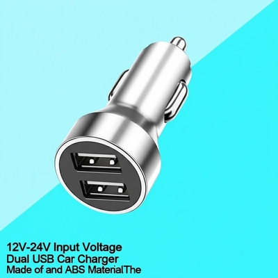 satın al 12V-24V Çift USB Araç Şarj Cihazı, AB AU İngiltere ABD için 2.4A 3.0A Çıkışlı online manufacture