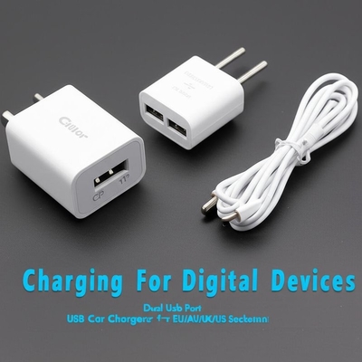 satın al Çift USB Araç Şarj Cihazı 2.4A 3.0A AB AU İngiltere ABD Soketleri için online manufacture